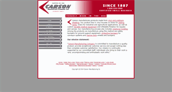 Desktop Screenshot of carsonmanufacturing.com